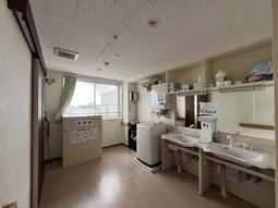 居室での仕事風景