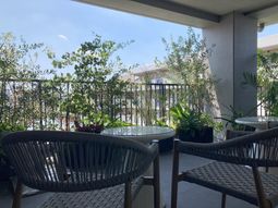 屋外のくつろぎテラス  