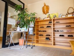 ゆったりした玄関エリア