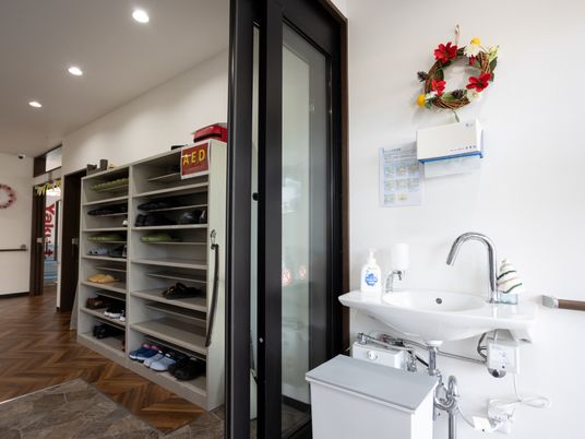 エントランスの手洗い設備