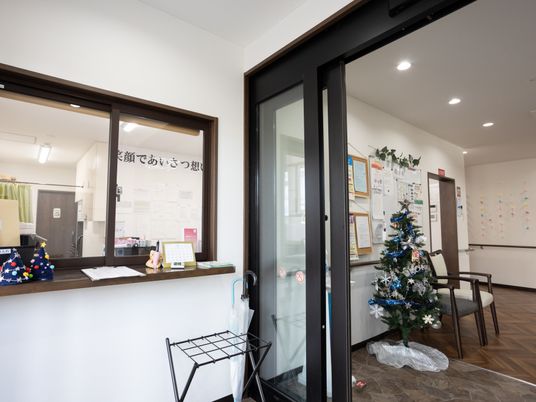 アットホームな雰囲気のフロント