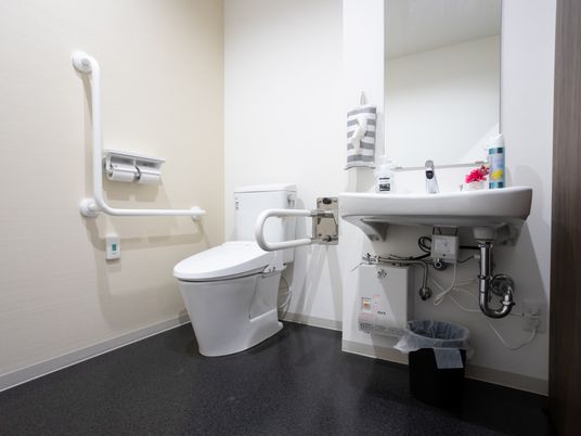 広々としているトイレ