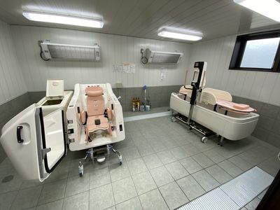 清潔な浴室設備