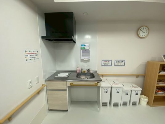 調理スペースの壁面