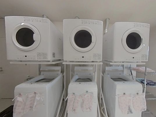 洗濯機の整った設備