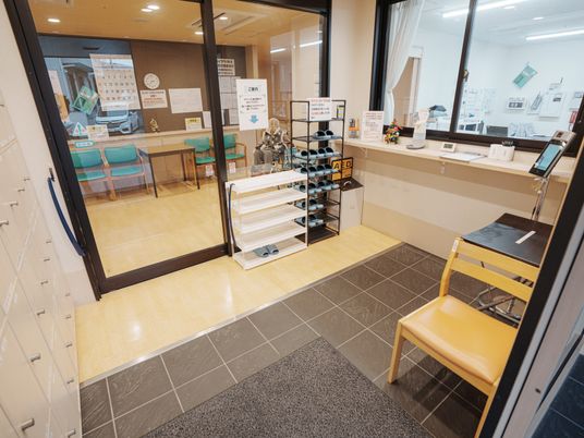 受付エリアの風景