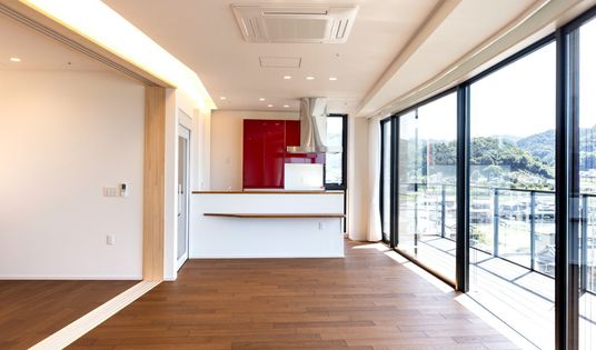 自然光のリビング