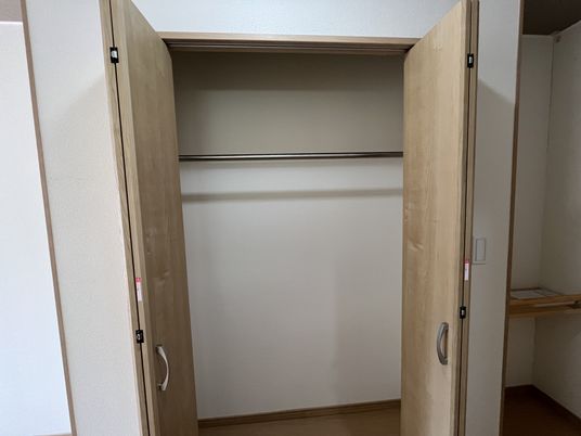 ゆとりある居室のクローゼット