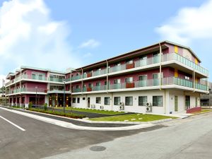 多彩な外観の建物