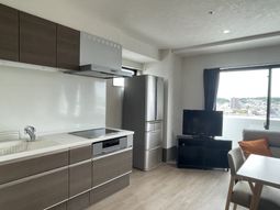 明るい居室の一角