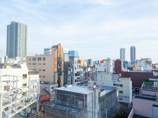 都市の屋上からの眺望