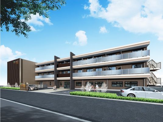 多階層のモダンな建物