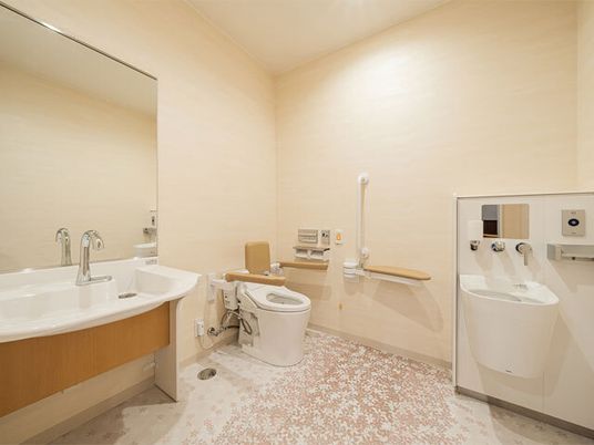 バリアフリー構造の浴室