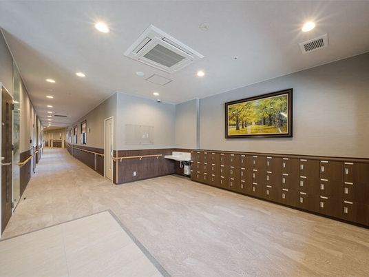 清潔な廊下の景観