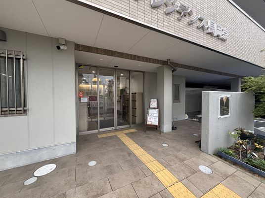 ゆったりとしたエントランス