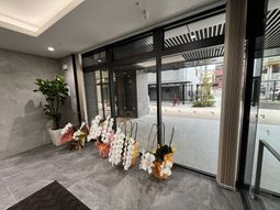 開放感のあるエントランス