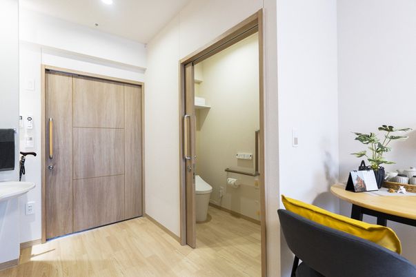 清潔感ある居室の一角