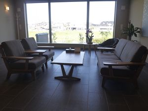 ゆったりした空間のラウンジ