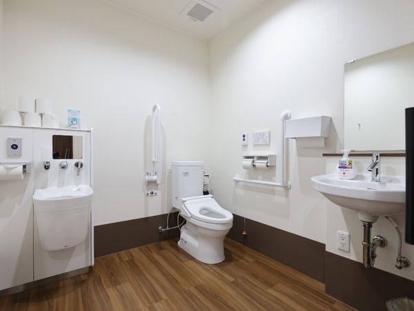 清潔なトイレ設備