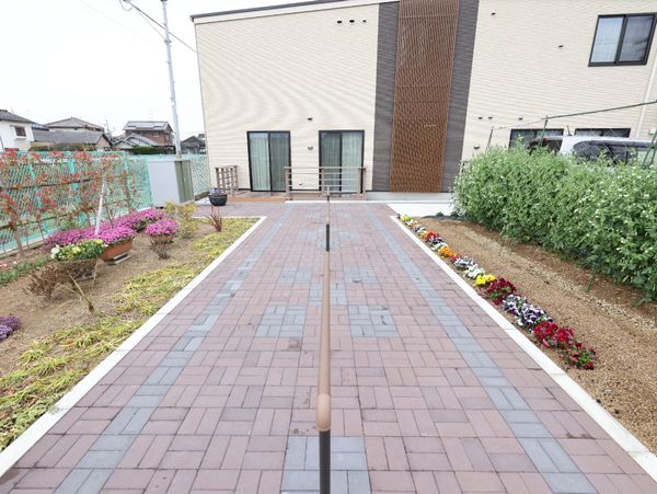 ゆったりとした中庭
