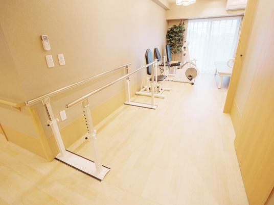 明るい機能訓練室
