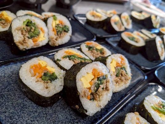 彩り豊かな料理皿