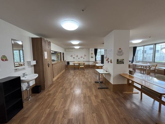 温かみのある食堂