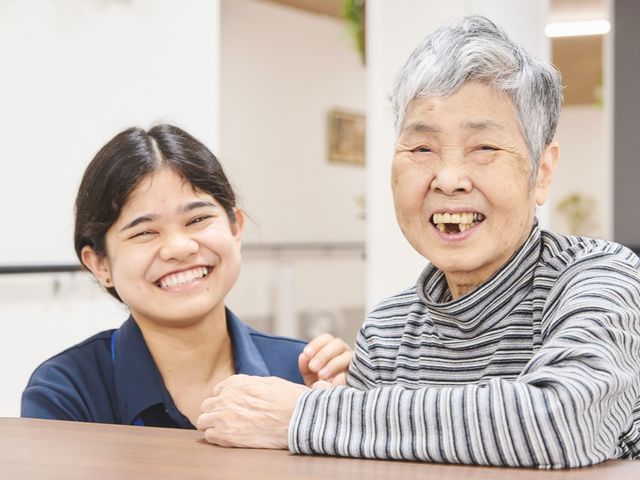 職員と利用者様