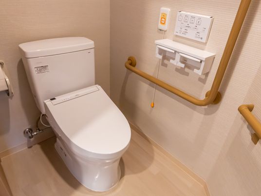 バリアフリー設計のトイレ