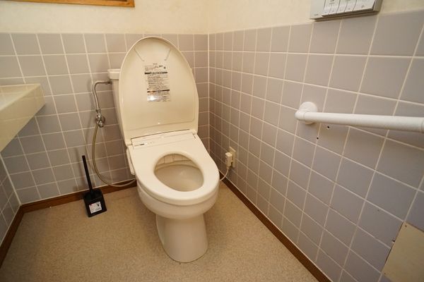 手すり付きトイレの様子