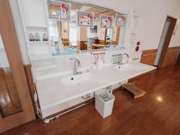 手洗い場の清潔な様子