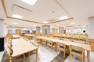 広々とした清潔な食堂