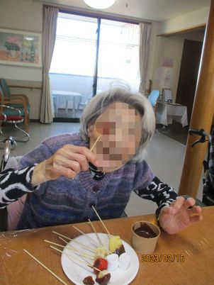 おやつの時間の共有スペース