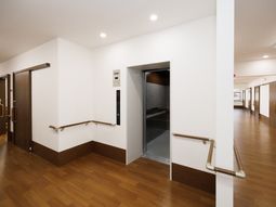 清潔な廊下とエレベーター