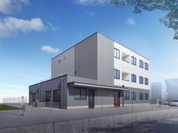 明るい外観の建物