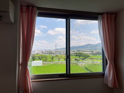 緑豊かな景色の居室