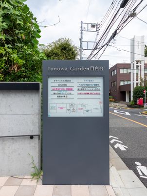 施設案内看板の外観  