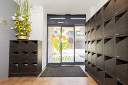 エントランスにある利用者様の下駄箱