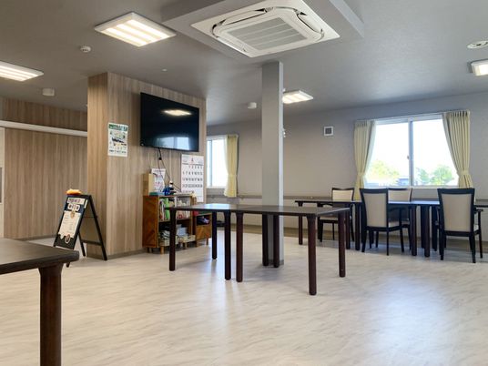 明るい共有スペース