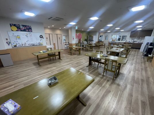 広々とした食堂