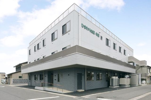 白を基調とした外観