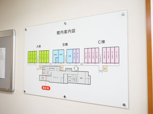 案内図が示す施設内観