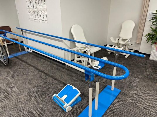 機能訓練用器具のある部屋