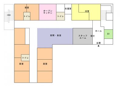 居室とリビングの図面