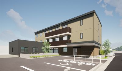 モダンな外観の建物