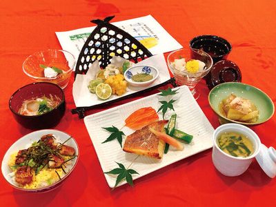 栄養満点の食事提供