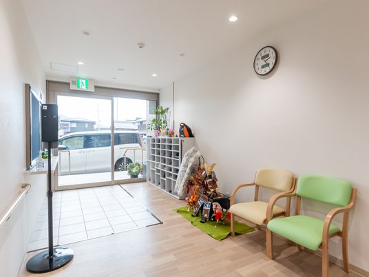 ゆったりとしたエントランス