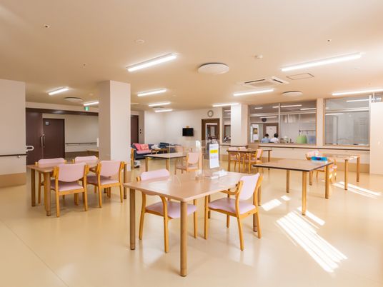 明るい食堂の風景