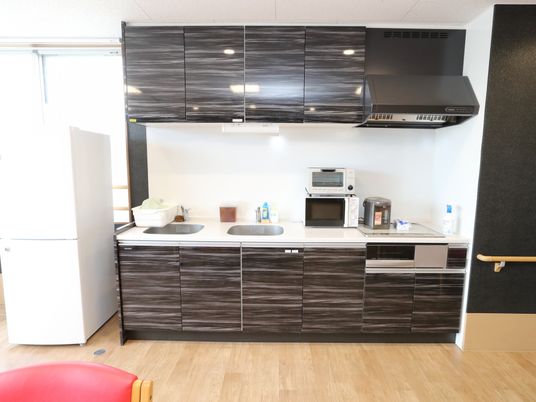 整ったキッチンの一角