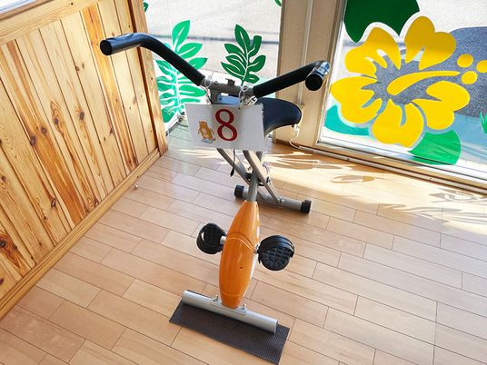 自然光が入る機能訓練室